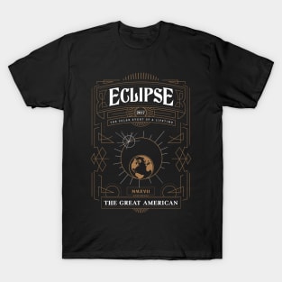 Great American Eclipse: Art Deco T-Shirt